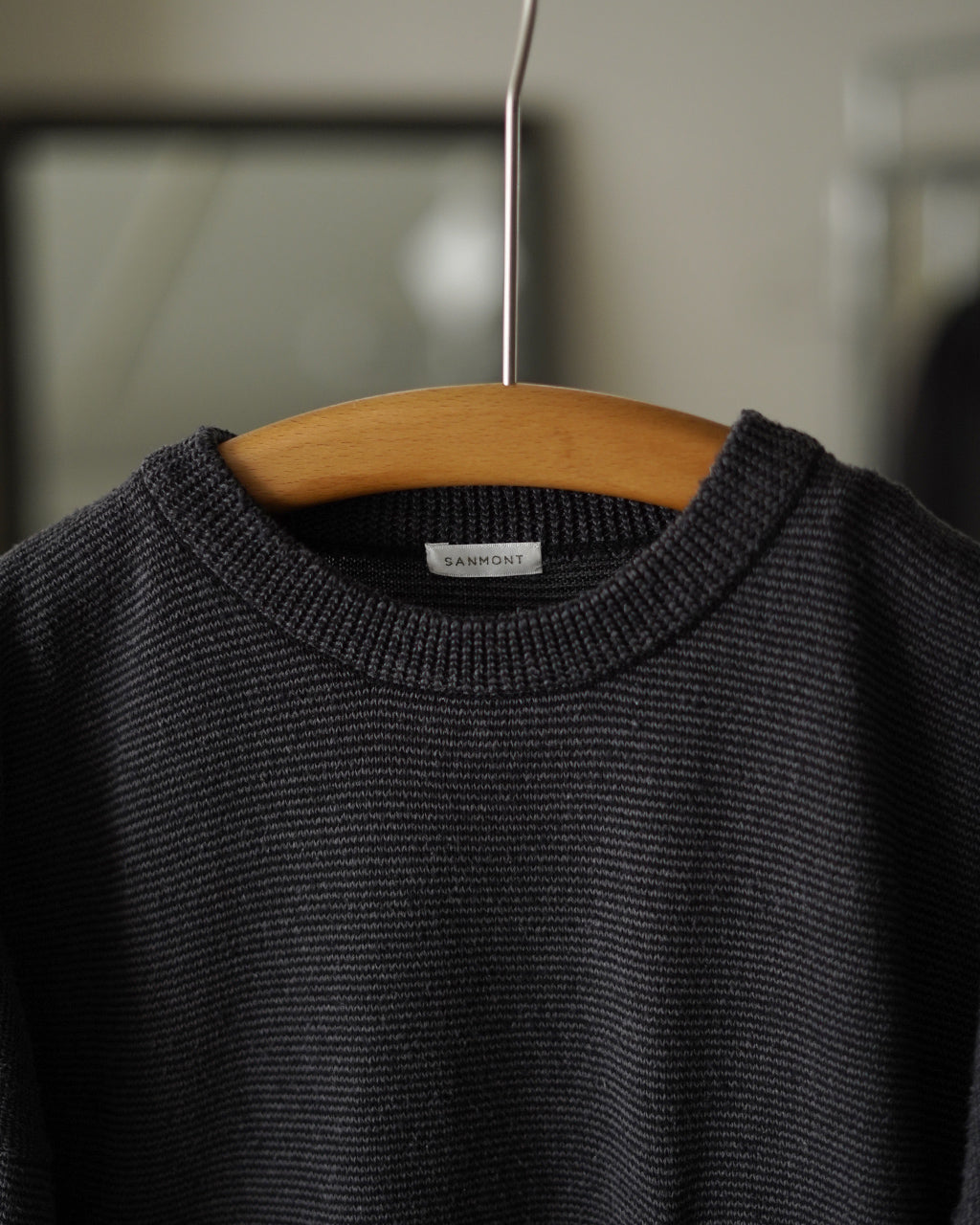 Silk Noir Knit S/S Crew Neck 26s-SKA0104