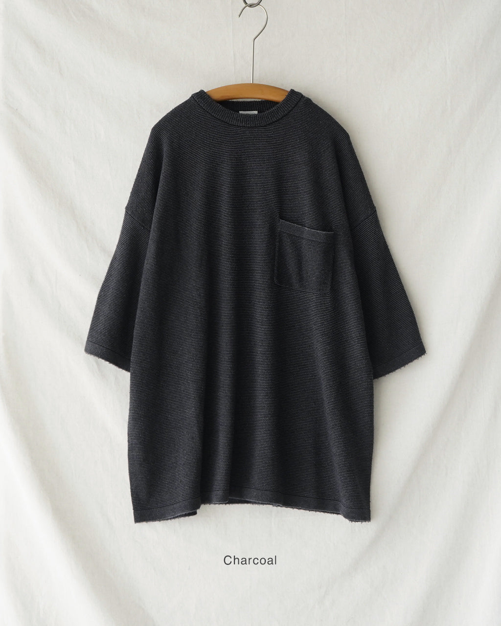 Silk Noir Knit S/S Crew Neck 26s-SKA0104