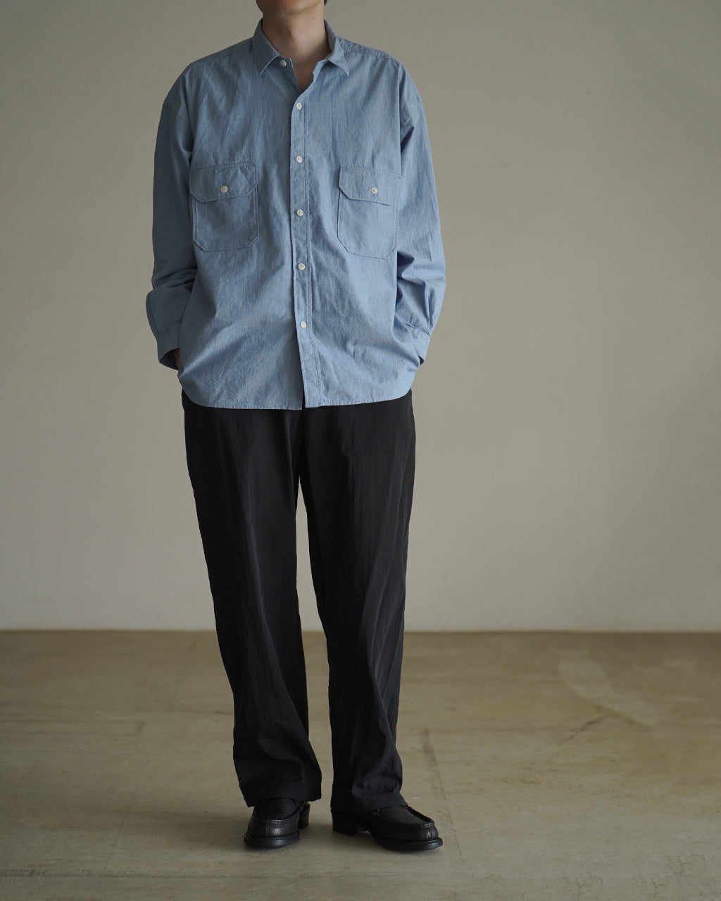 Cotton Chambray Work Shirt SSA0202