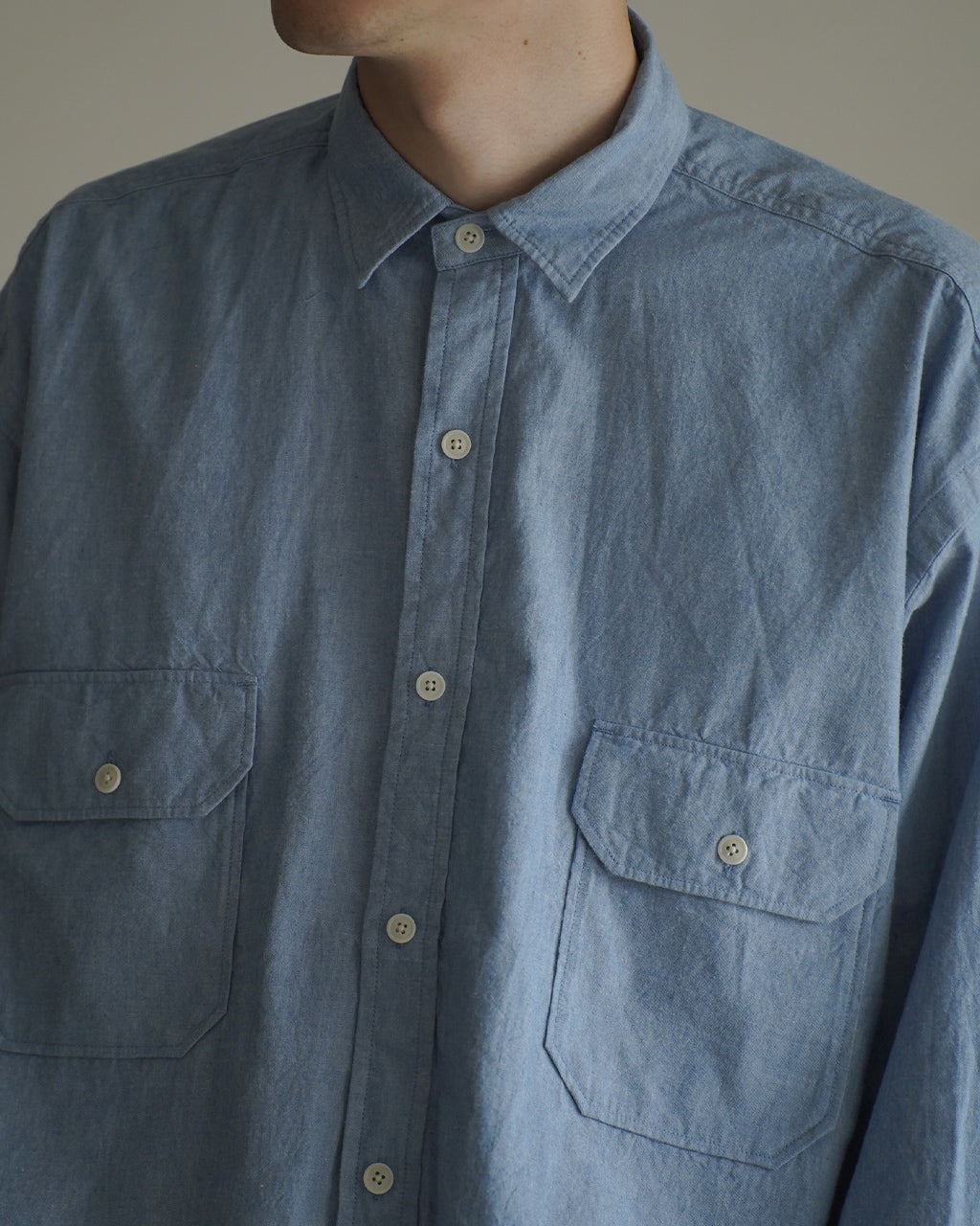 Cotton Chambray Work Shirt SSA0202