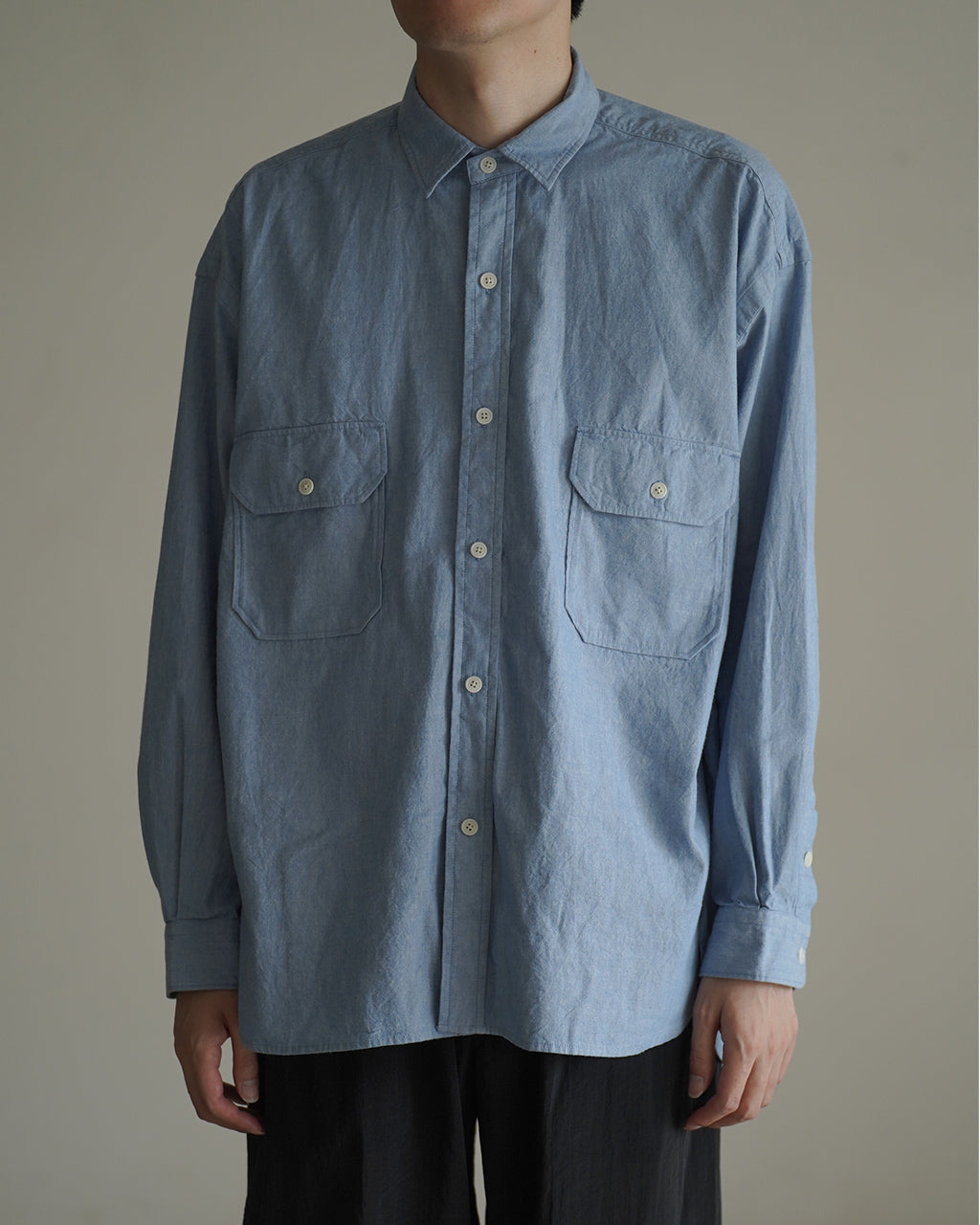 Cotton Chambray Work Shirt SSA0202