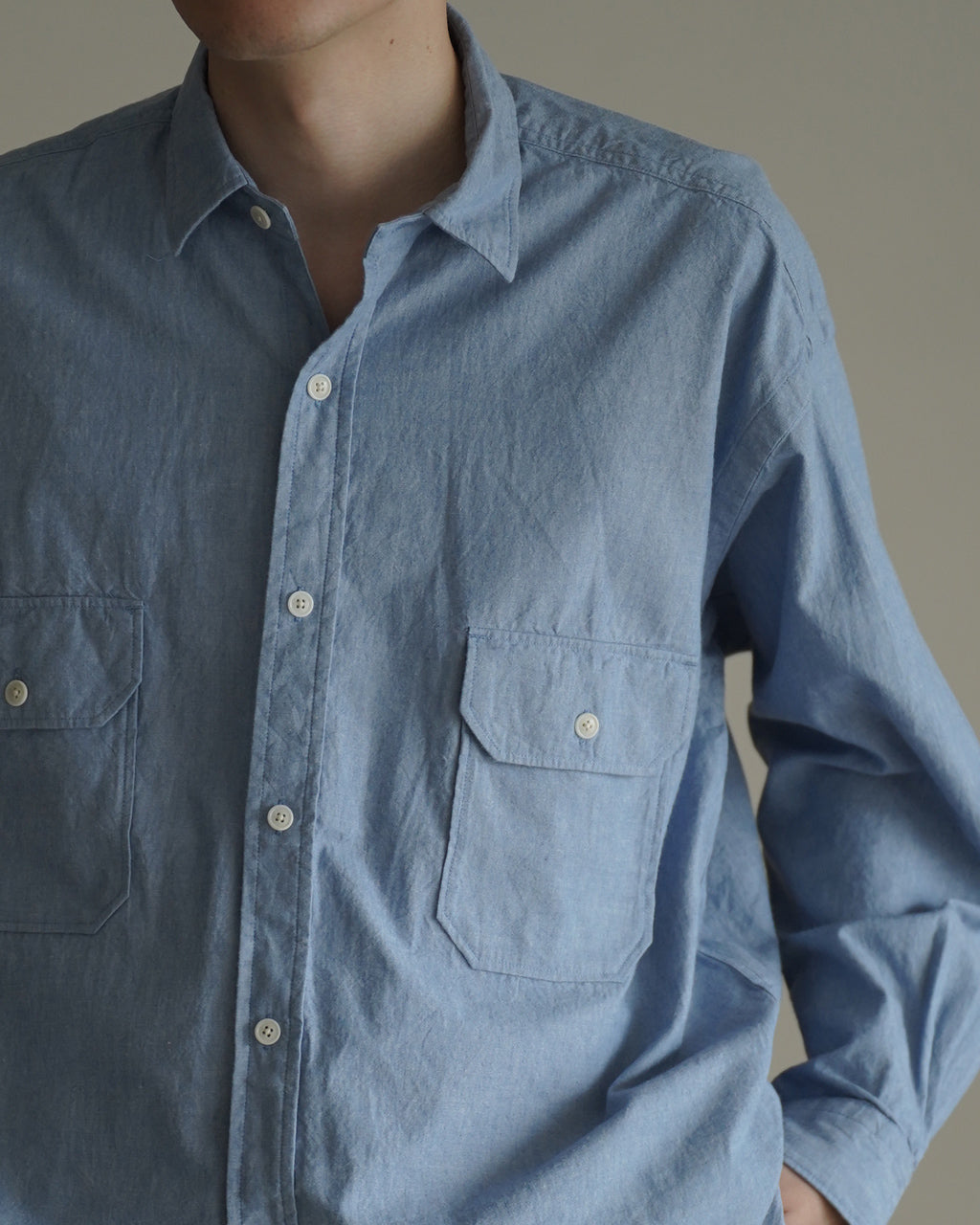 Cotton Chambray Work Shirt SSA0202