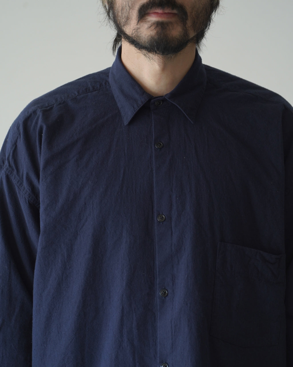 Cotton Silk Regular Collar Shirt SSA0201