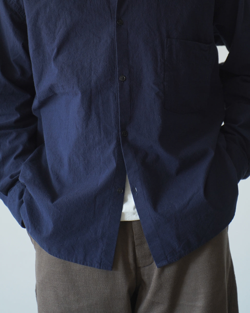 Cotton Silk Regular Collar Shirt SSA0201