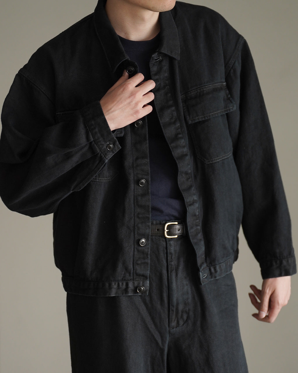 SANMONT Garment Dyed Linen Work Jacket サンモント リネンワーク