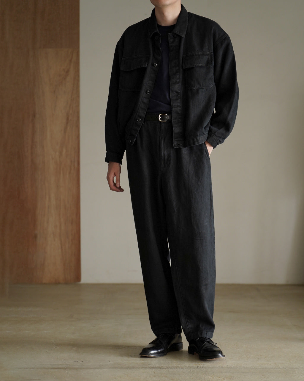 SANMONT Garment Dyed Linen Work Jacket サンモント リネンワーク
