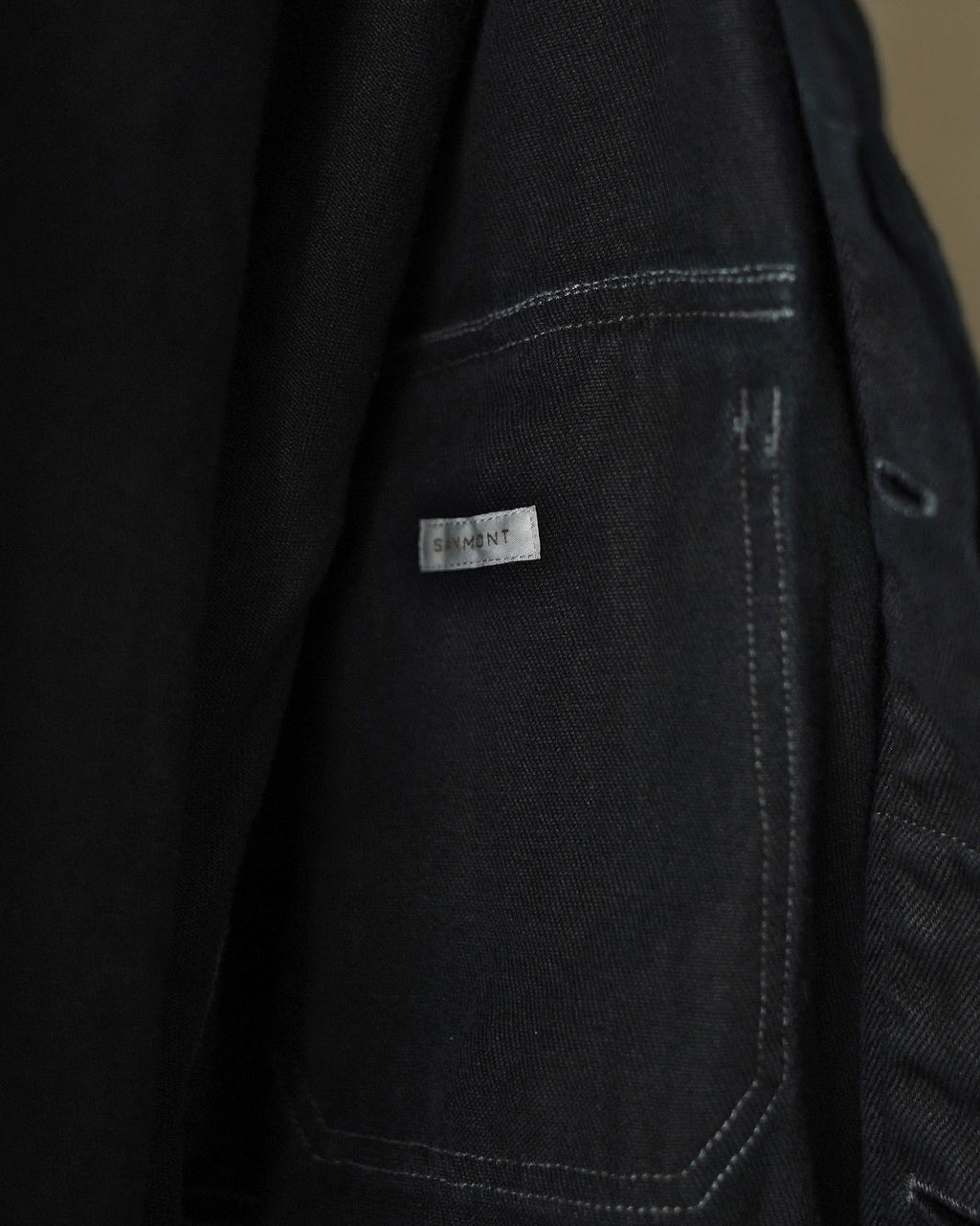 SANMONT Garment Dyed Linen Work Jacket サンモント リネンワーク