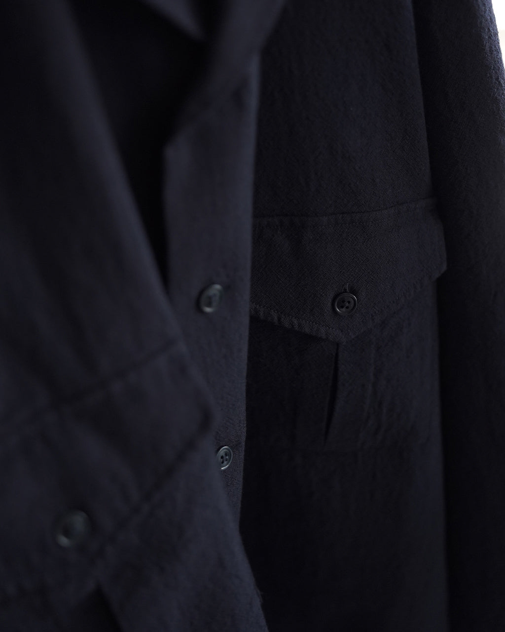 Wool Open Collar Shirt SSA0203