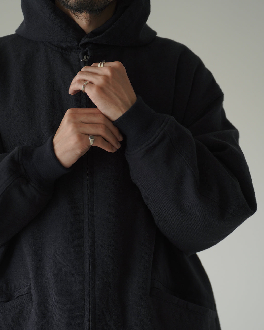 Wool Twill Hooded Coat SWA0205