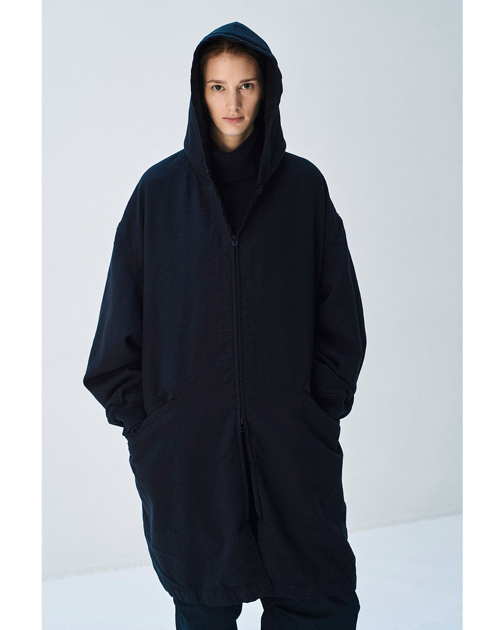 Wool Twill Hooded Coat SWA0205