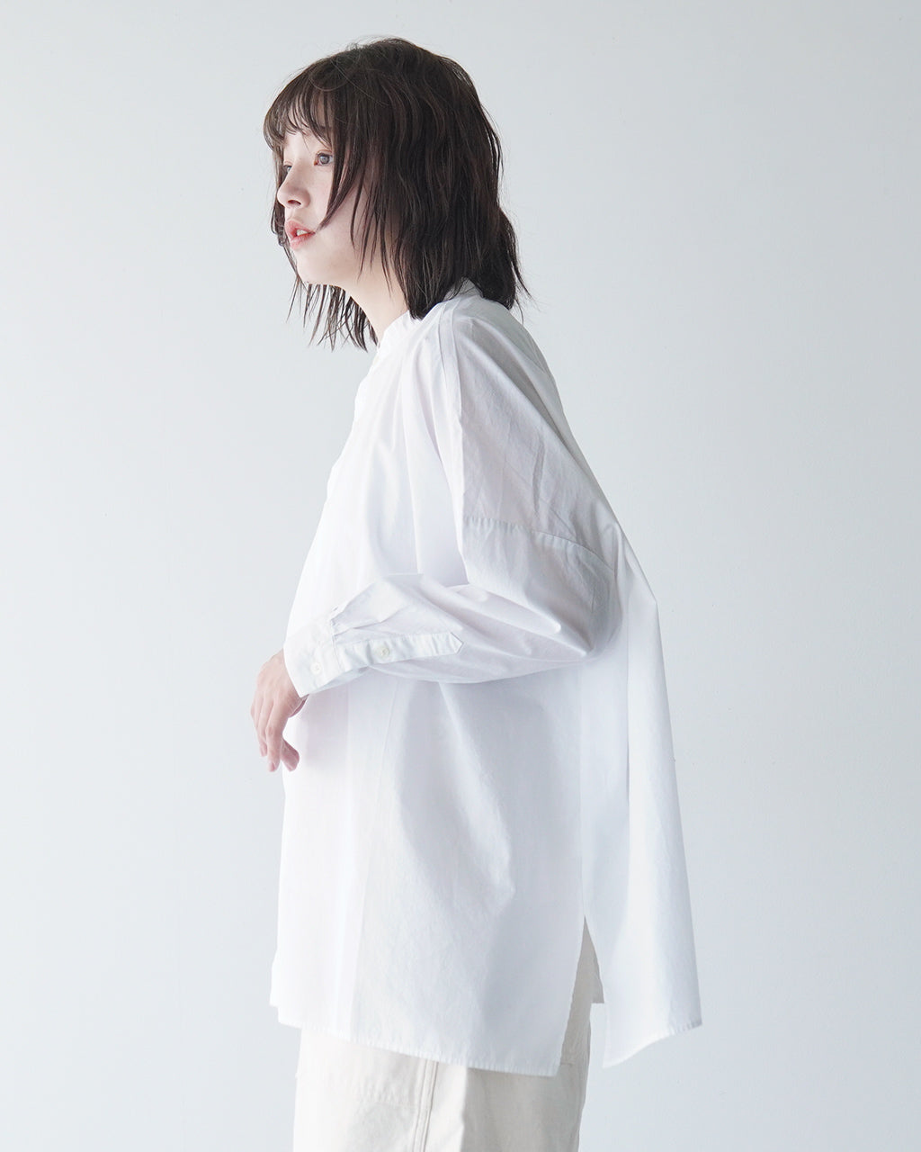 【アウトレット！30%OFF】SETTO セット ファームスシャツ FARMS SHIRT ワイドシルエット スタンドカラー バンドカラー シャツ  STL-SH005