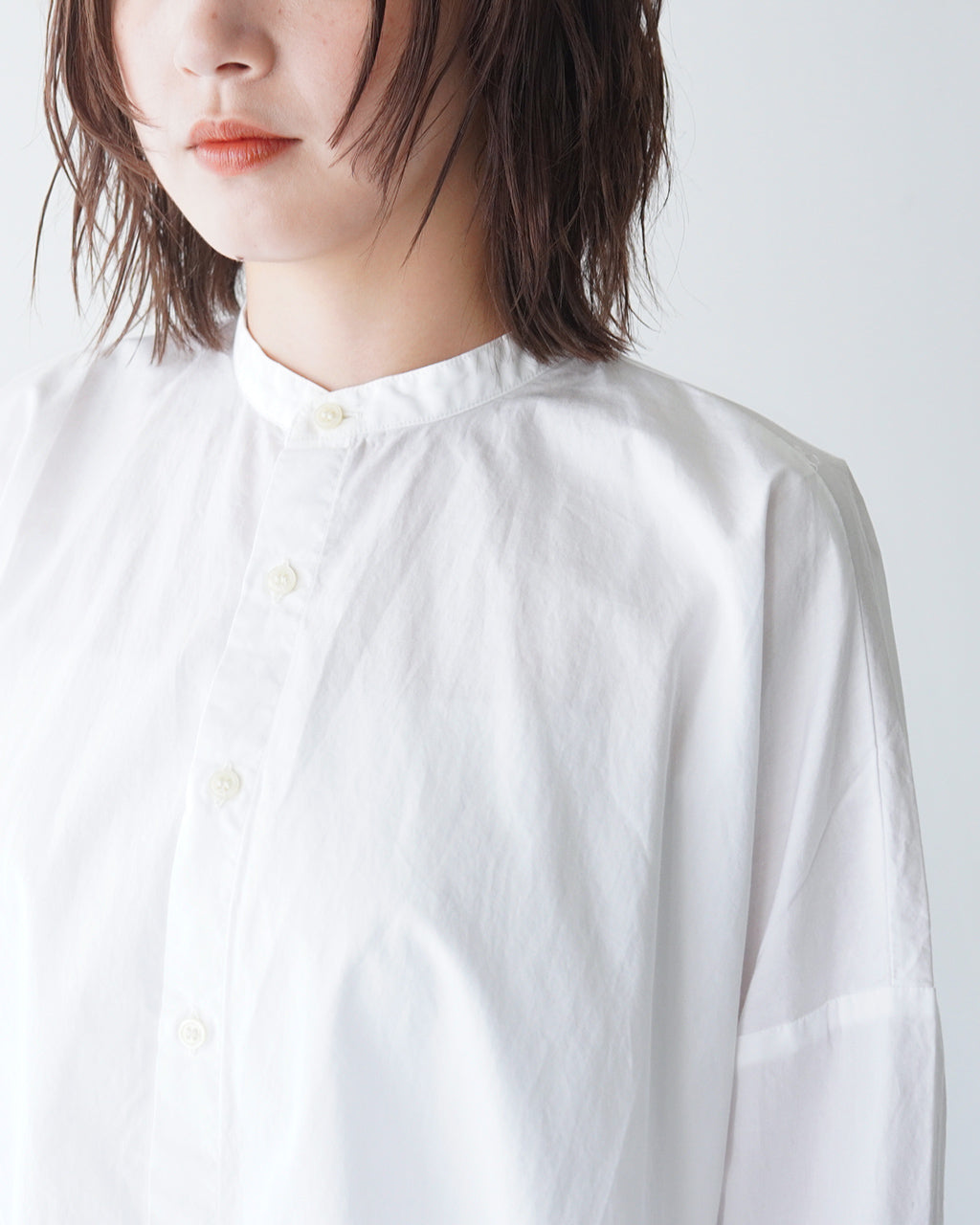 【アウトレット！30%OFF】SETTO セット ファームスシャツ FARMS SHIRT ワイドシルエット スタンドカラー バンドカラー シャツ  STL-SH005