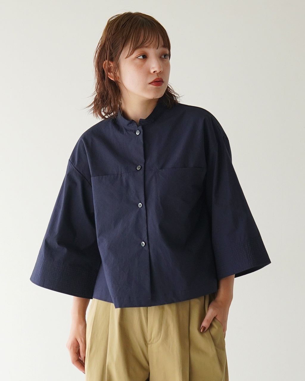 SETTO セット ステッチ シャツ stitch shirt スーピマコットン STLS0017【送料無料】