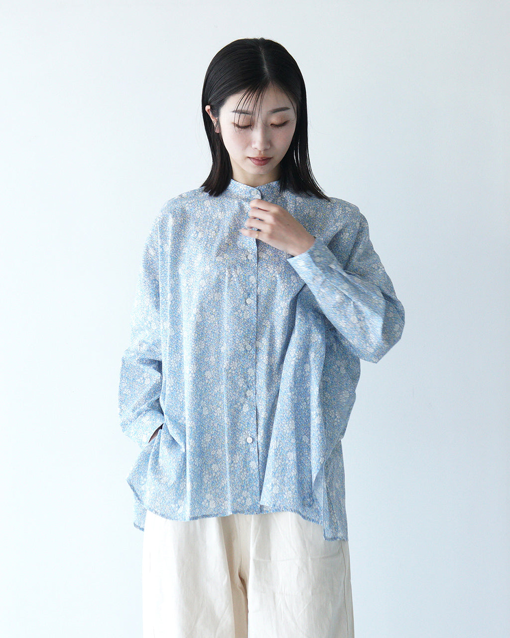 SETTO セット リバティファームズシャツ LIBERTY FARMS SHIRT ブラウス プリント 花柄 STLS0024【送料無料】