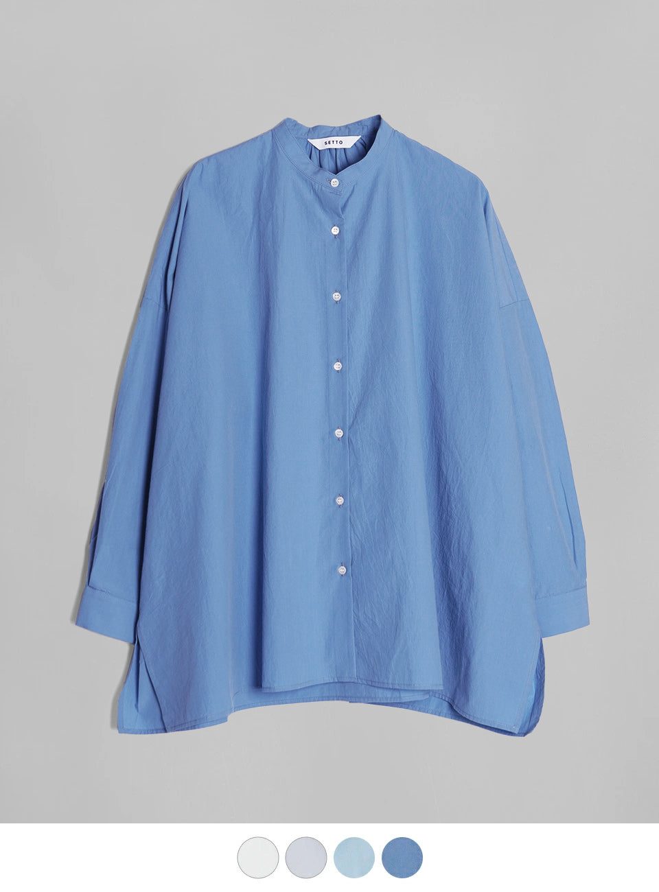 SETTO セット ファームス シャツ FARMS SHIRT バンドカラー 定番