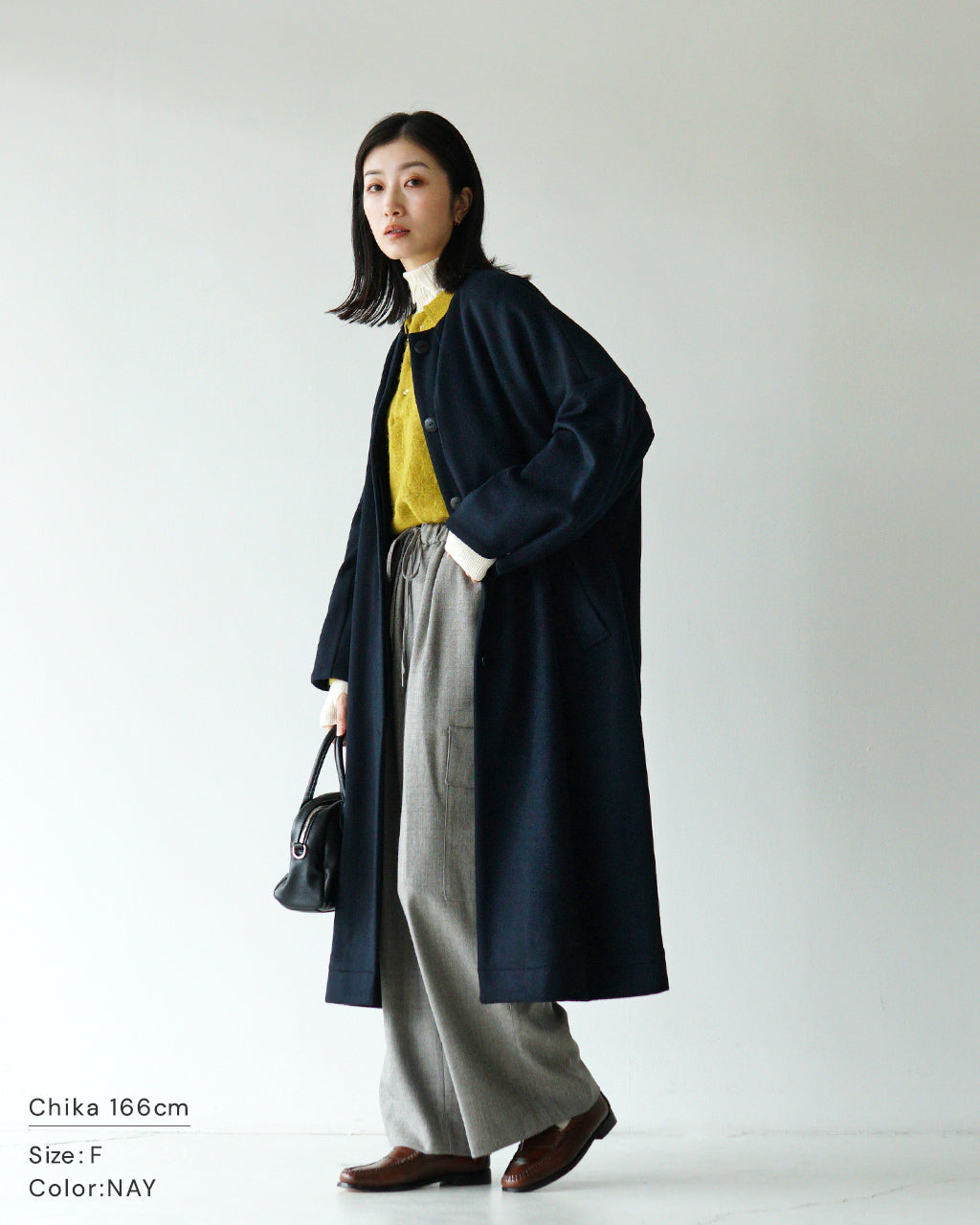 【SALE！20%OFF】SETTO セット ノーカラーコート gan coat ガンパッチ ウール STOT0407【送料無料】