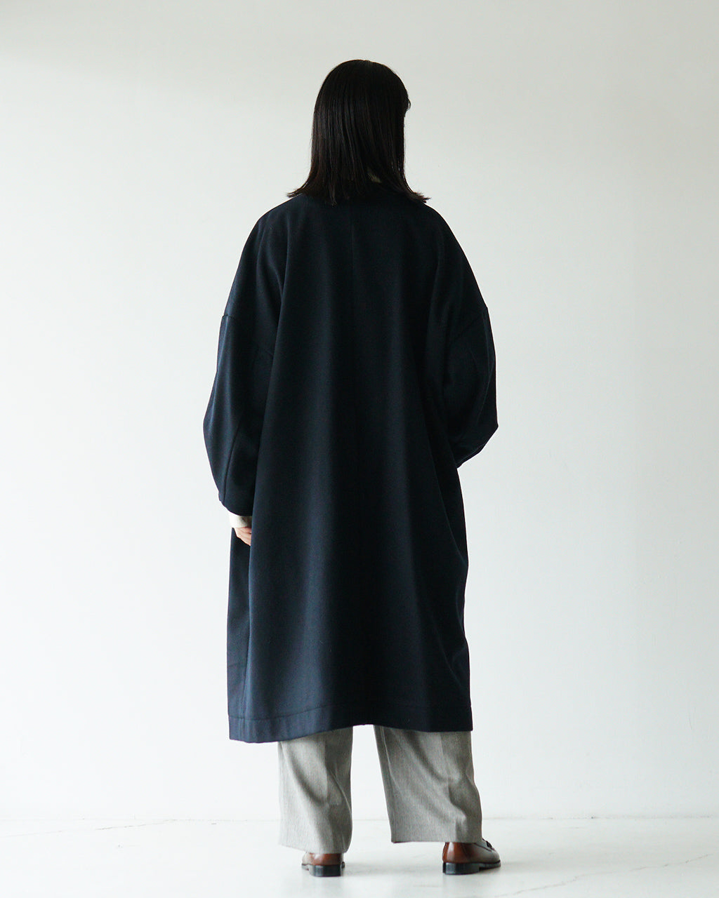 【SALE！20%OFF】SETTO セット ノーカラーコート gan coat ガンパッチ ウール STOT0407【送料無料】