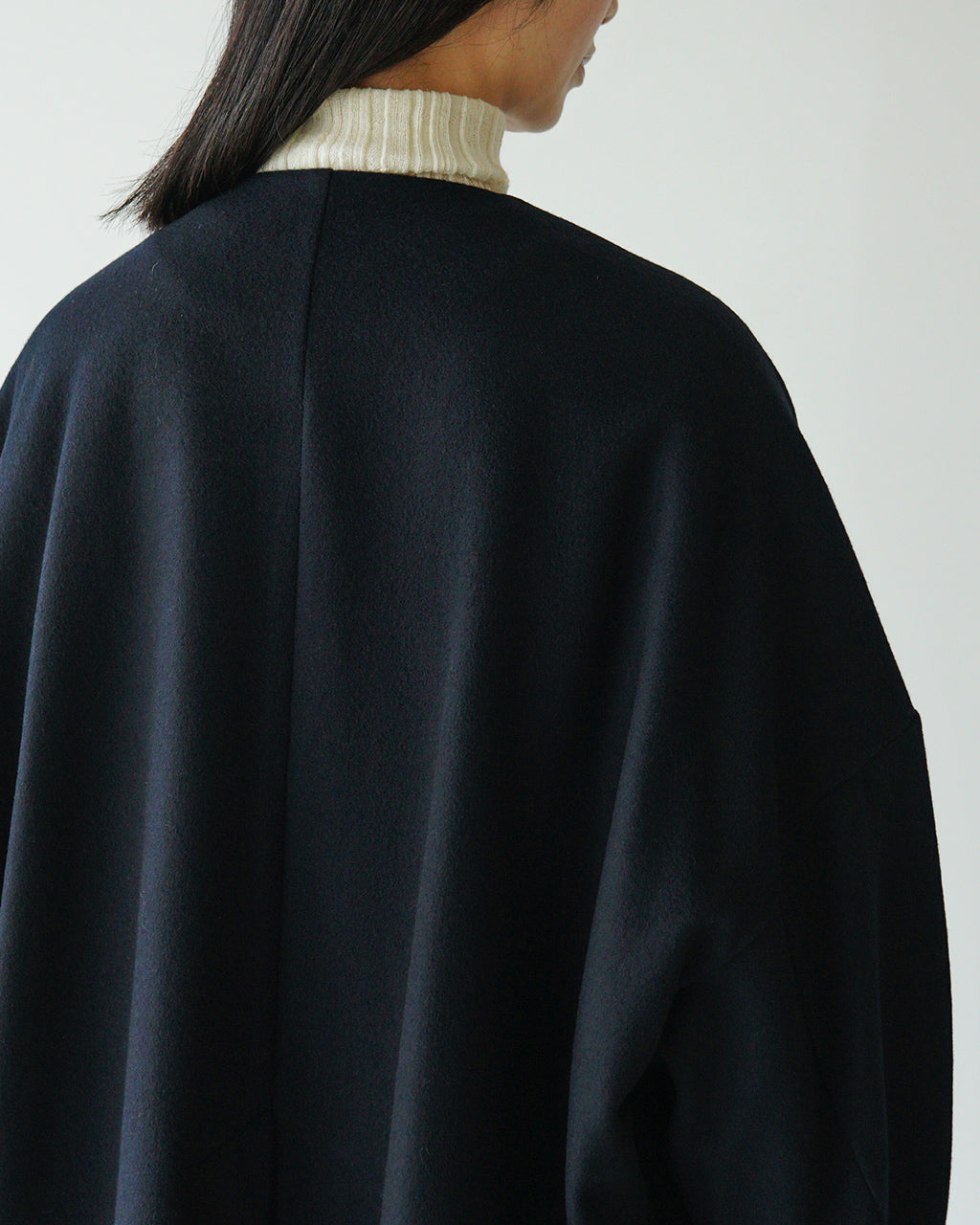 【SALE！20%OFF】SETTO セット ノーカラーコート gan coat ガンパッチ ウール STOT0407【送料無料】