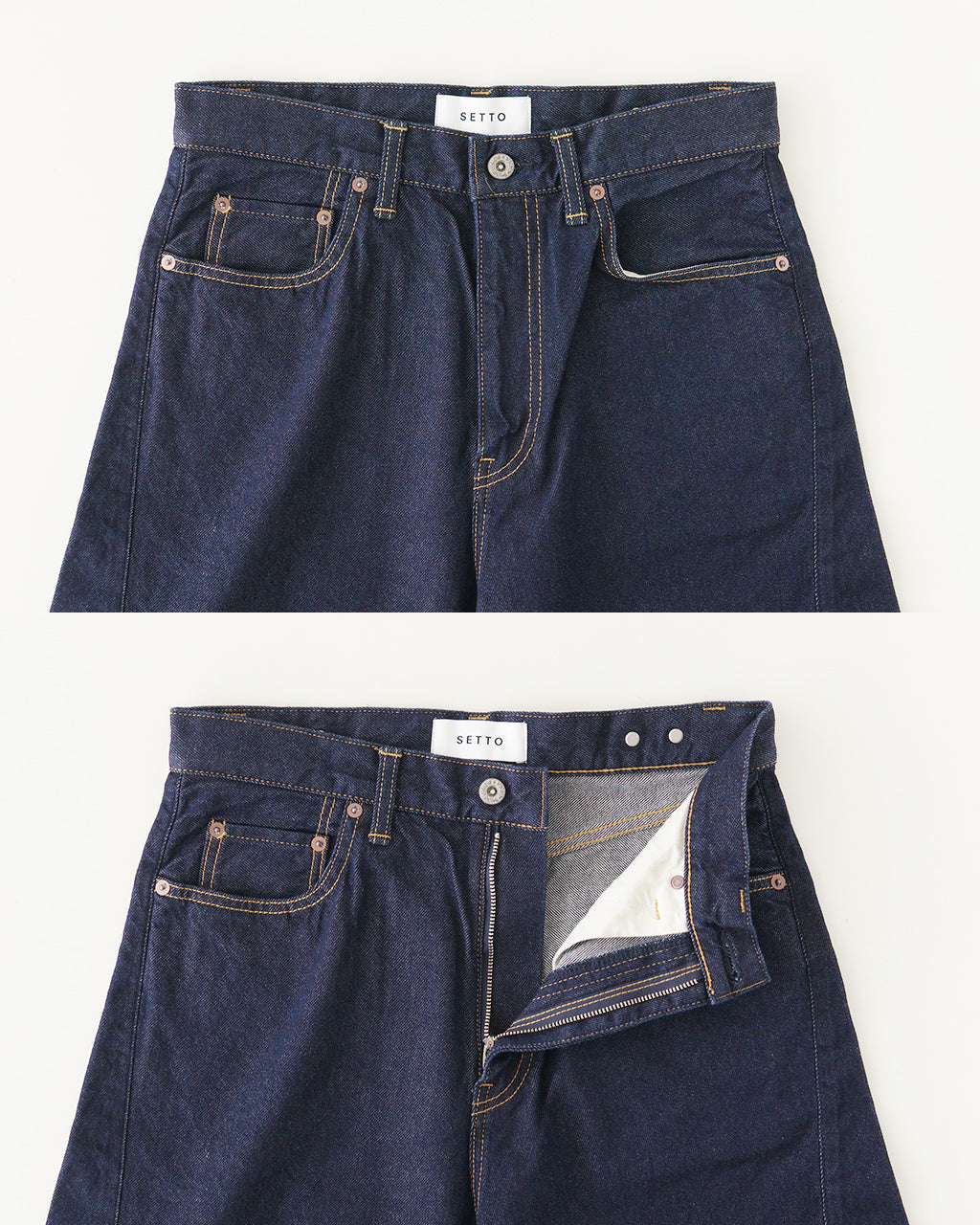 ＼早得24時間限定ポイント10倍／SETTO セット パネルジーンズ デニム パンツ ボトムス PANEL JEANS STPT0021【送料無料】