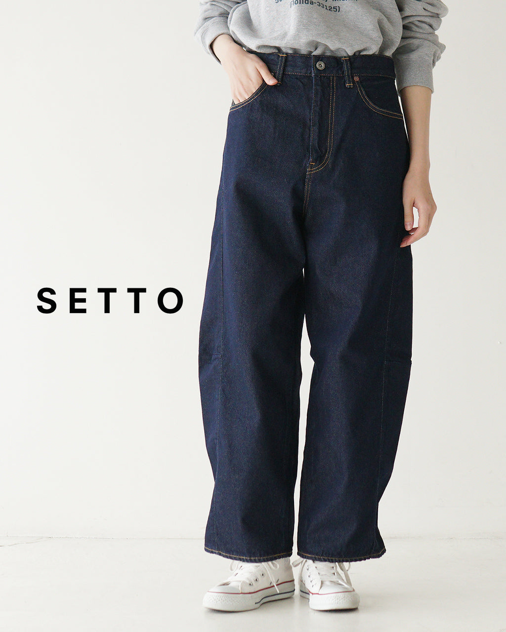 SETTO セット パネルジーンズ デニム パンツ ボトムス PANEL JEANS STPT0021【送料無料】