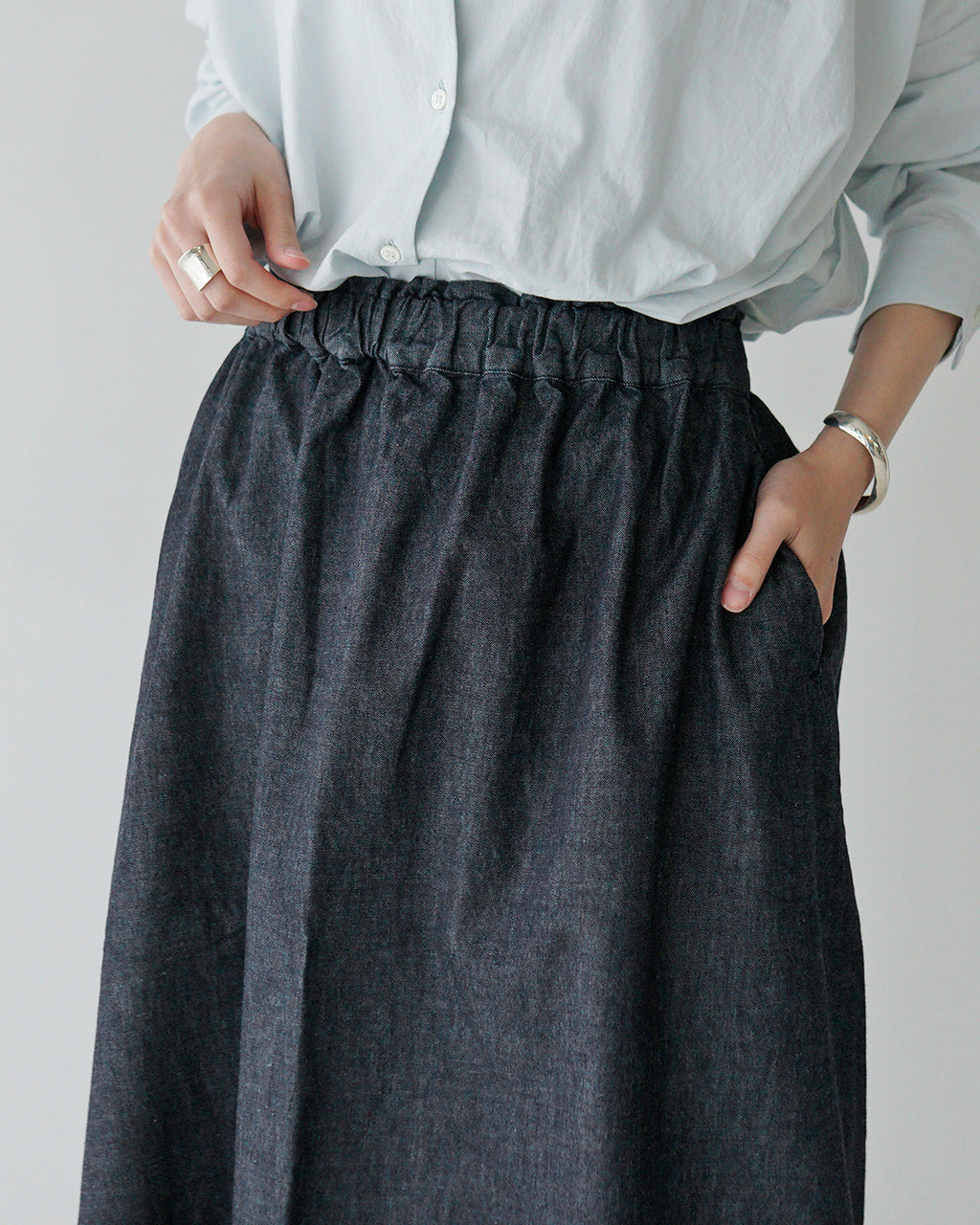 SETTO セット デニムスカート ロング MACHUPICHU SKIRT STSK0009【送料無料】