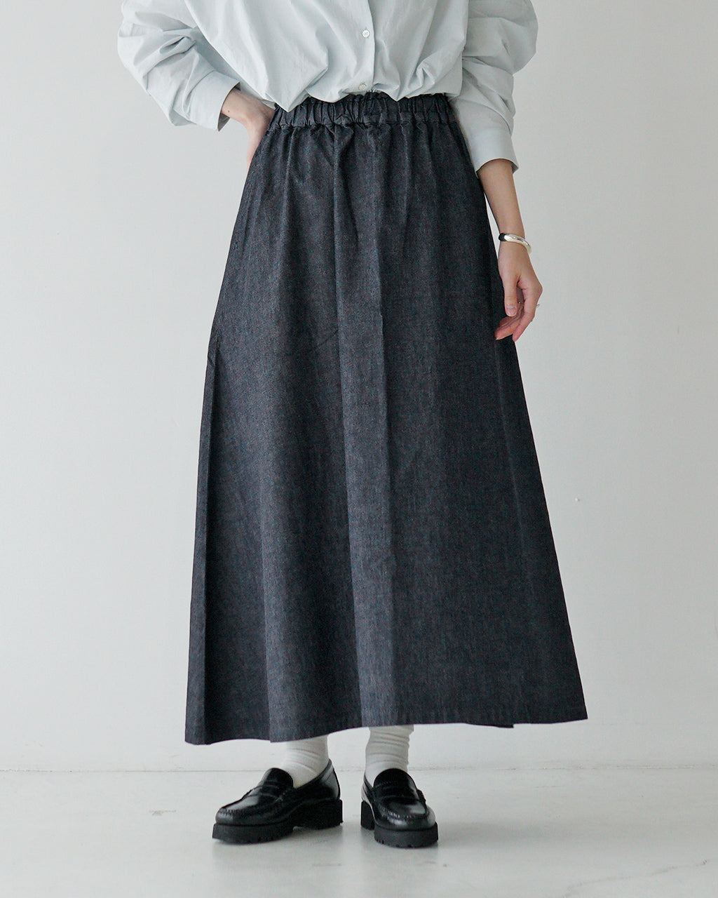 SETTO セット デニムスカート ロング MACHUPICHU SKIRT STSK0009【送料無料】