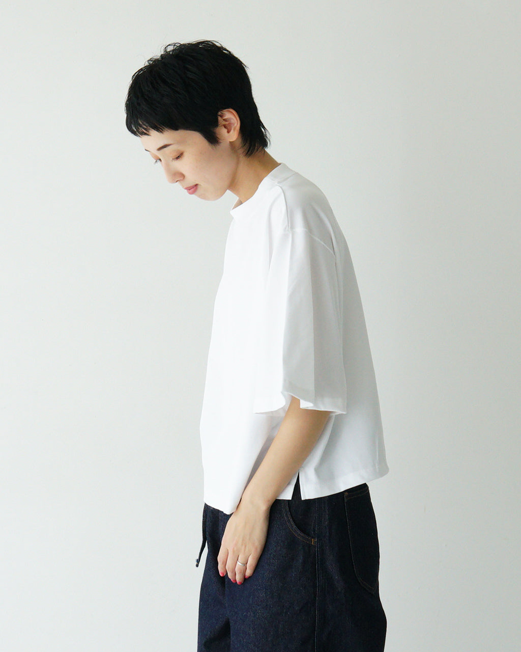 SALE！セット SETTO Tシャツ 半袖 レディース MOON-T ムーンT カットソー 袖フレア クルーネック プルオーバー ニュアンスカラー STTS0014 SETTO SALE！セット Tシャツ 半袖 レディース MOON-T ムーンT