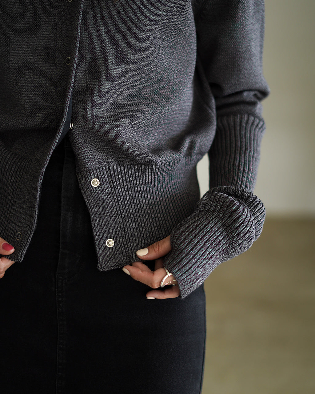 THE SHINZONE LONG RIB CARDIGAN 23AMSNI05