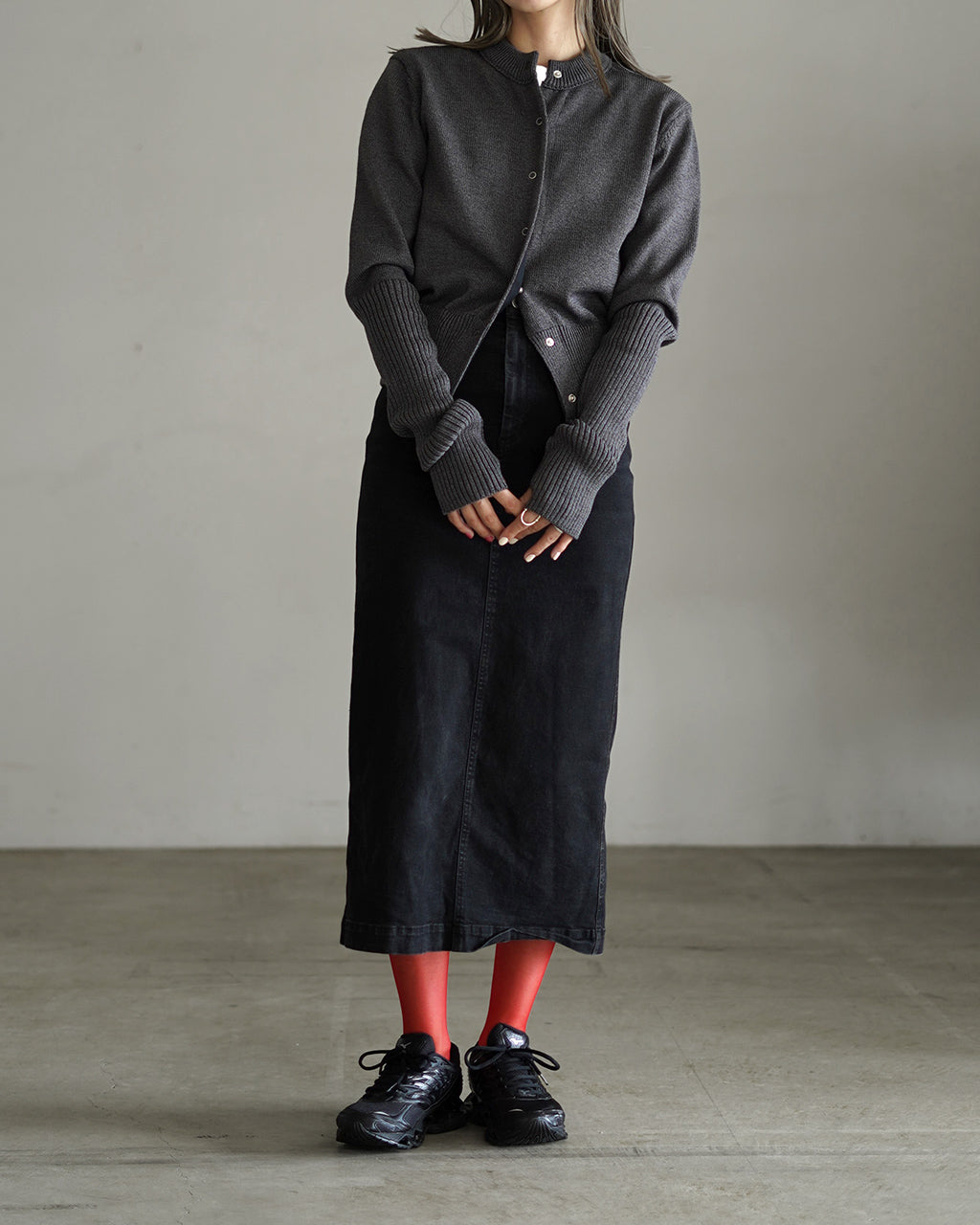 THE SHINZONE LONG RIB CARDIGAN 23AMSNI05