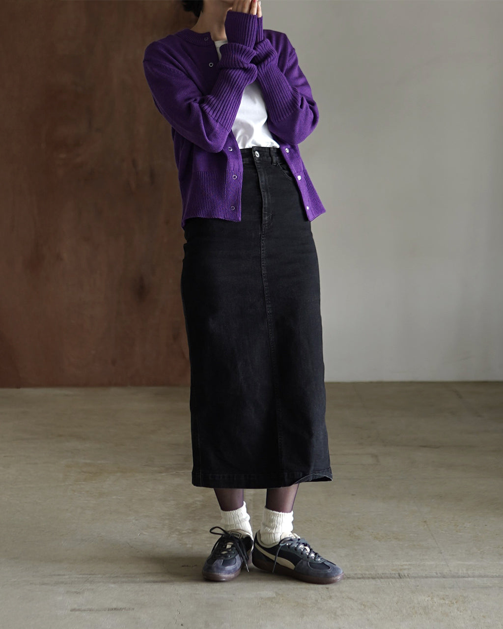 THE SHINZONE LONG RIB CARDIGAN 23AMSNI05
