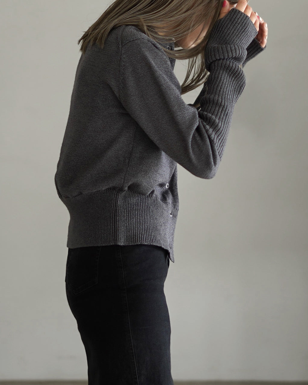 THE SHINZONE LONG RIB CARDIGAN 23AMSNI05