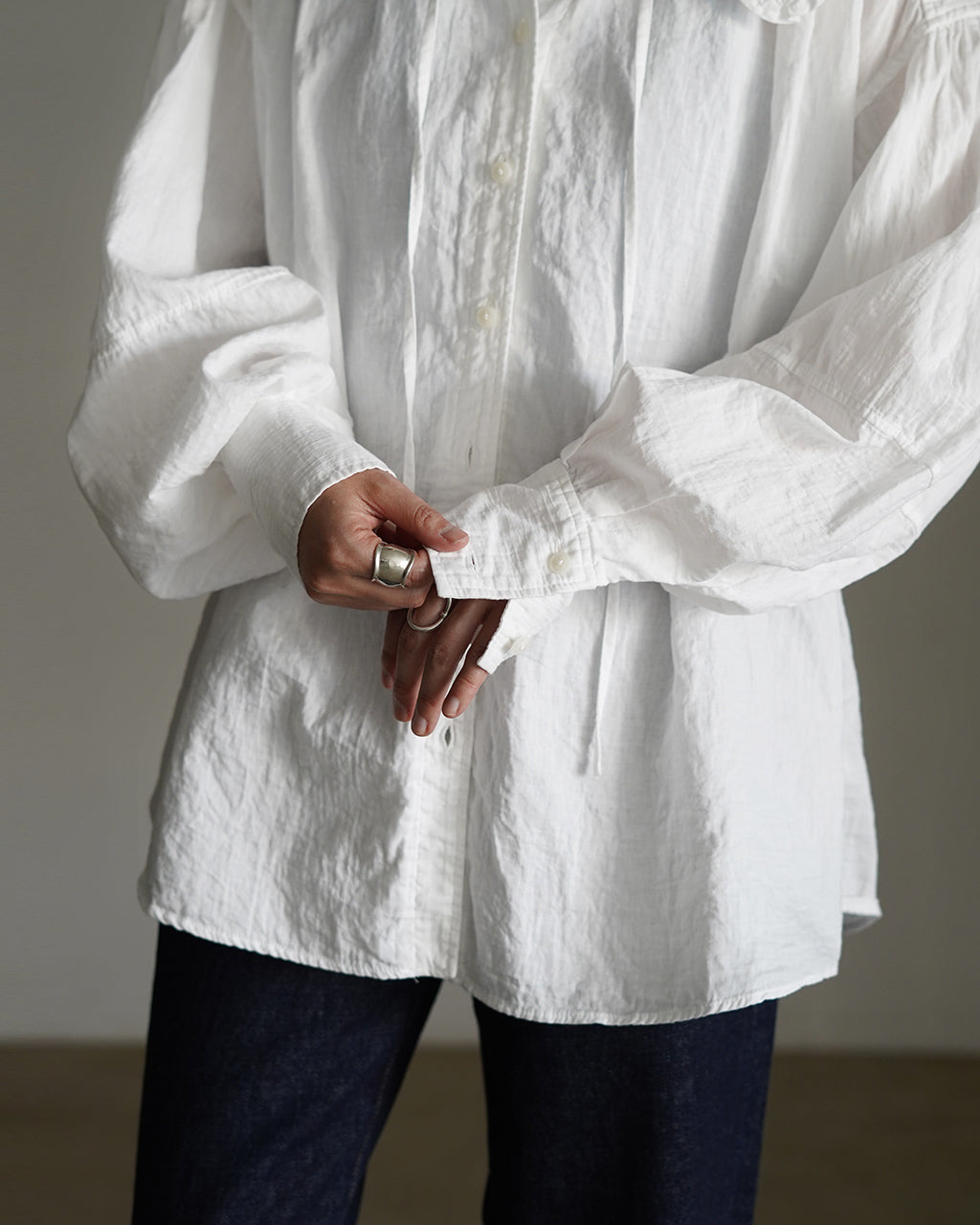 ORGANIC COTTON GAUZE BLOUSE 25SMSBL19