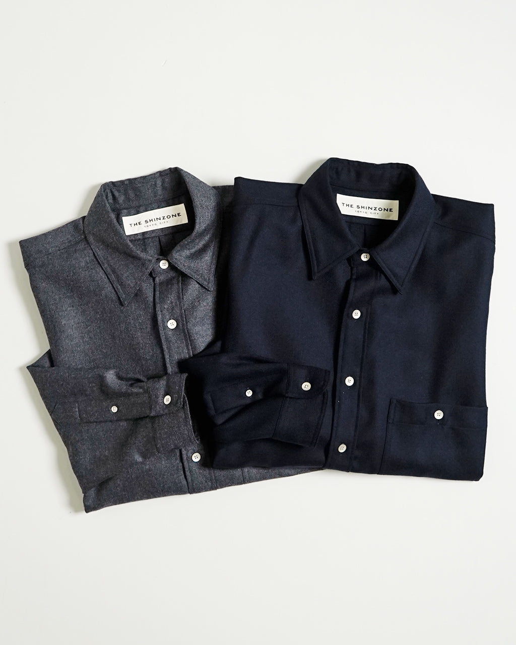 【SALE！20%OFF】THE SHINZONE シンゾーン ダディシャツ WOOL DADDY SHIRT ウール レギュラーカラー 24AMSBL06 【送料無料】