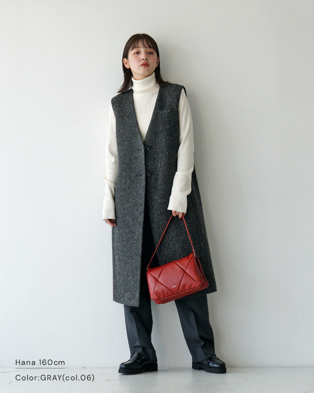 【SALE！50%OFF】THE SHINZONE シンゾーン ジレ ロング ヘリンボーンLONG WOOL GILET HERRINGBONE GILET 24AMSCO02 24AMSCO031105【送料無料】