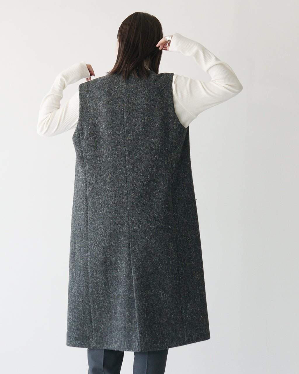 【SALE！50%OFF】THE SHINZONE シンゾーン ジレ ロング ヘリンボーンLONG WOOL GILET HERRINGBONE GILET 24AMSCO02 24AMSCO031105【送料無料】