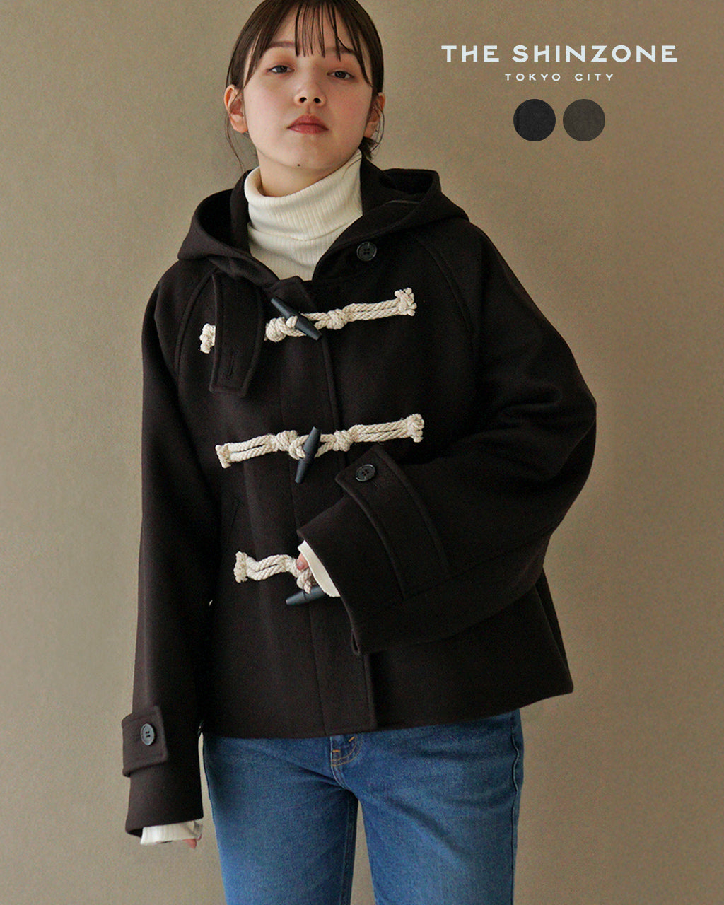 THE SHINZONE シンゾーン ショート ダッフルコート SHORT DUFFLE COAT アウター ウール ラグランスリーブ 24AMSCO06【送料無料】