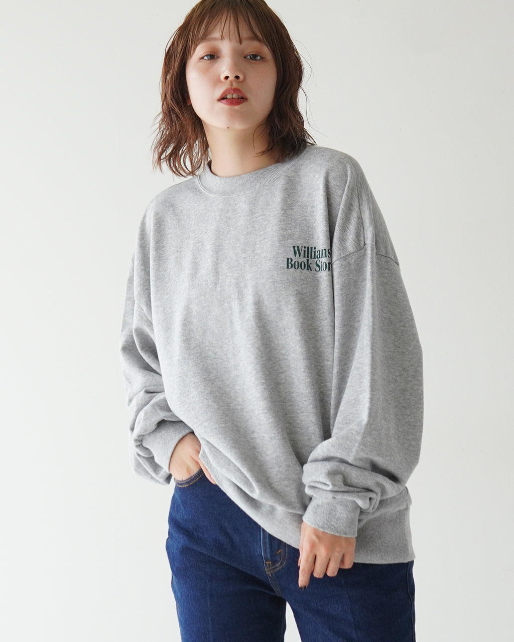 THE SHINZONE シンゾーン ブックストア スウェット シャツ BOOK STORE SWEATSHIRT 24AMSCU08【送料無料】