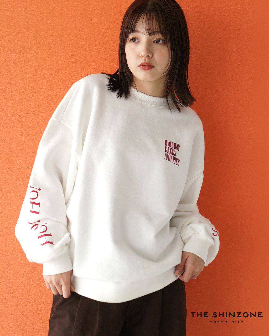 ＼春のおすすめスウェット10％OFFクーポン／THE SHINZONE シンゾーン プリントスウェットシャツ HOLIDAY SWEAT SHIRT クルーネック トレーナー  24AMSCU14【送料無料】