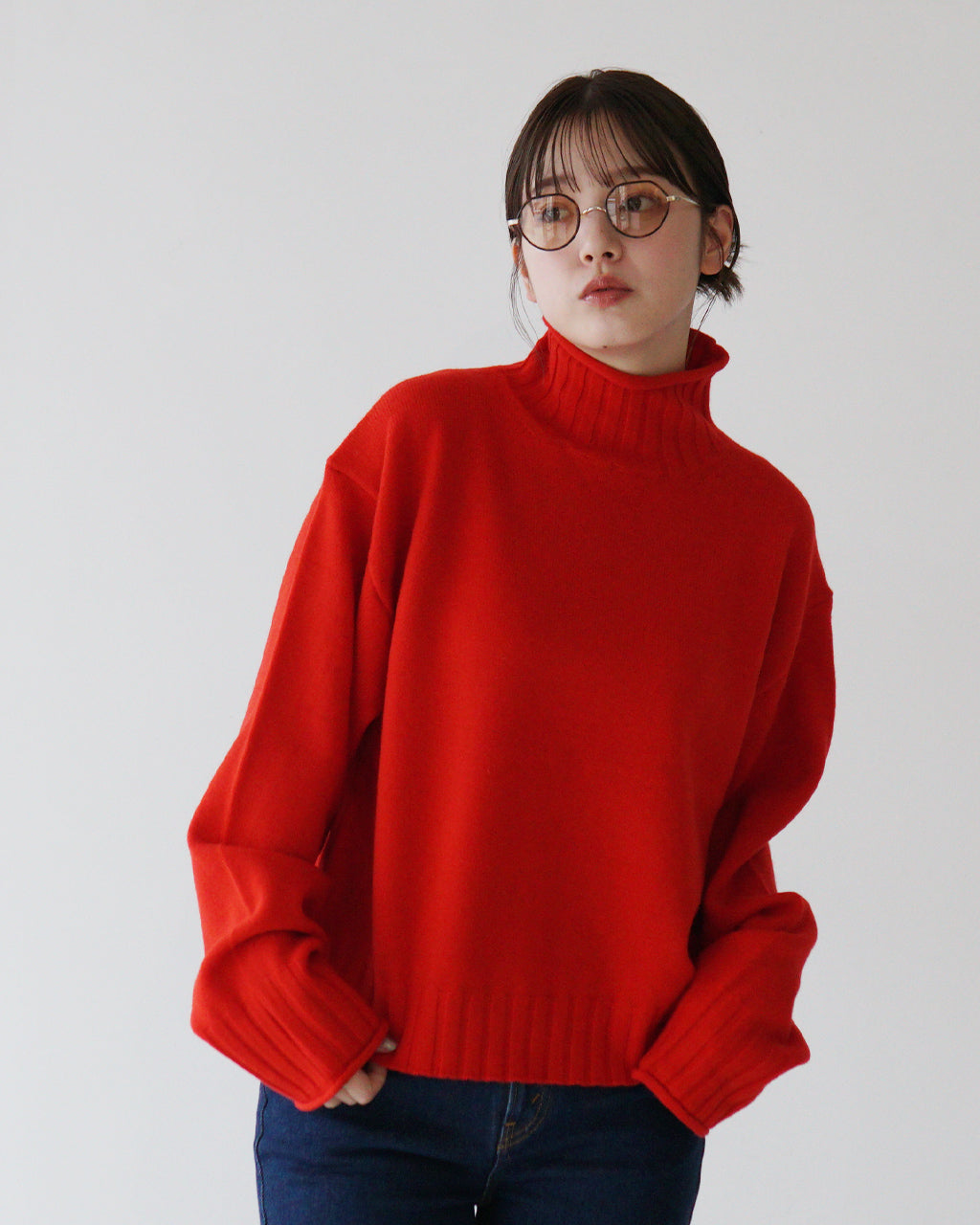 THE SHINZONE シンゾーン ハイネックニット セーター ウール WOOL HIGH NECK KNIT トップス 24AMSNI05【送料無料】