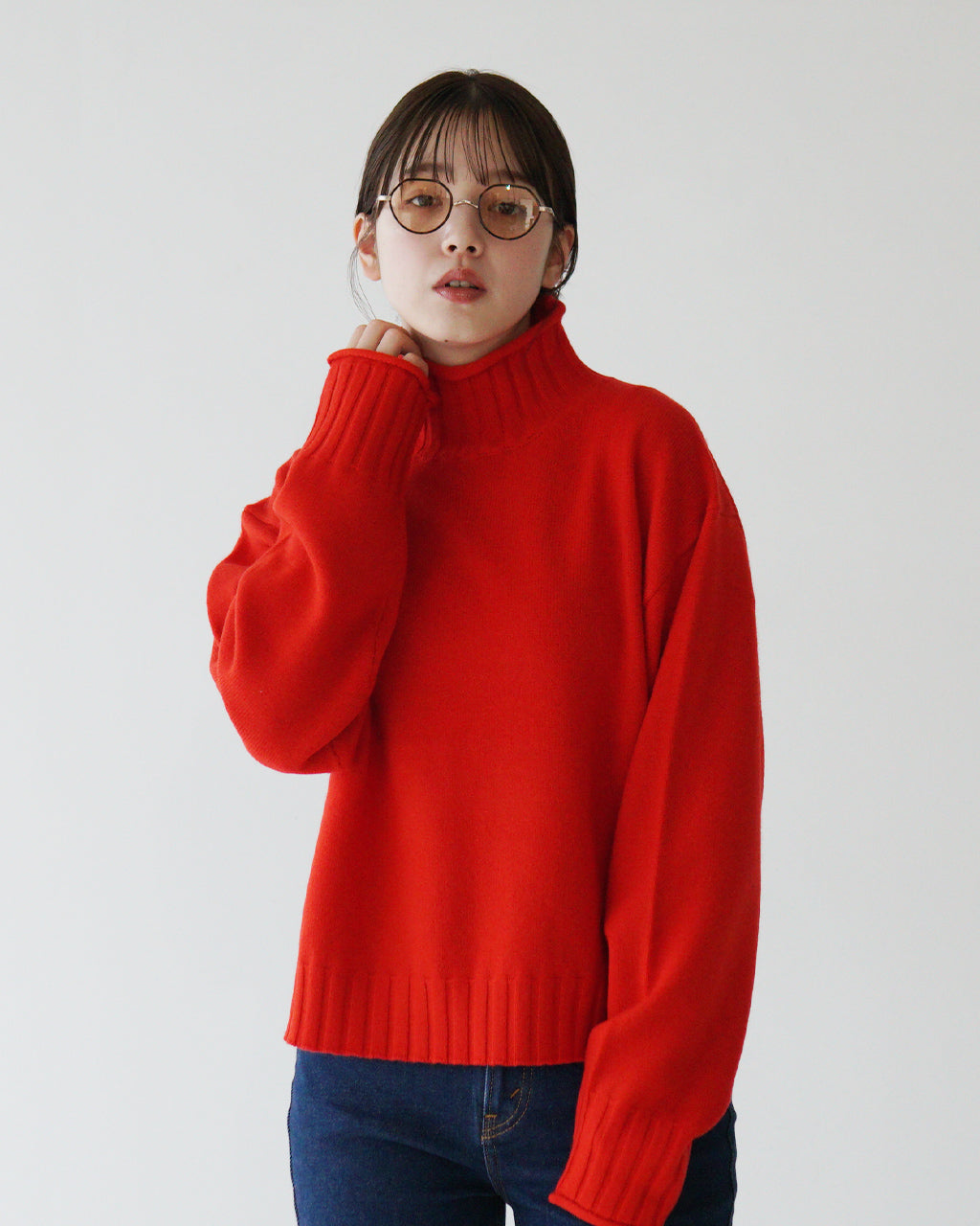 THE SHINZONE シンゾーン ハイネックニット セーター ウール WOOL HIGH NECK KNIT トップス 24AMSNI0