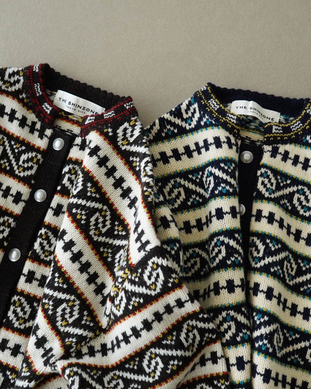 THE SHINZONE シンゾーン カーディガン フェアアイル柄 ニットFAIR ISLE KNIT CARDIGAN 24AMSNI07【送料無料】