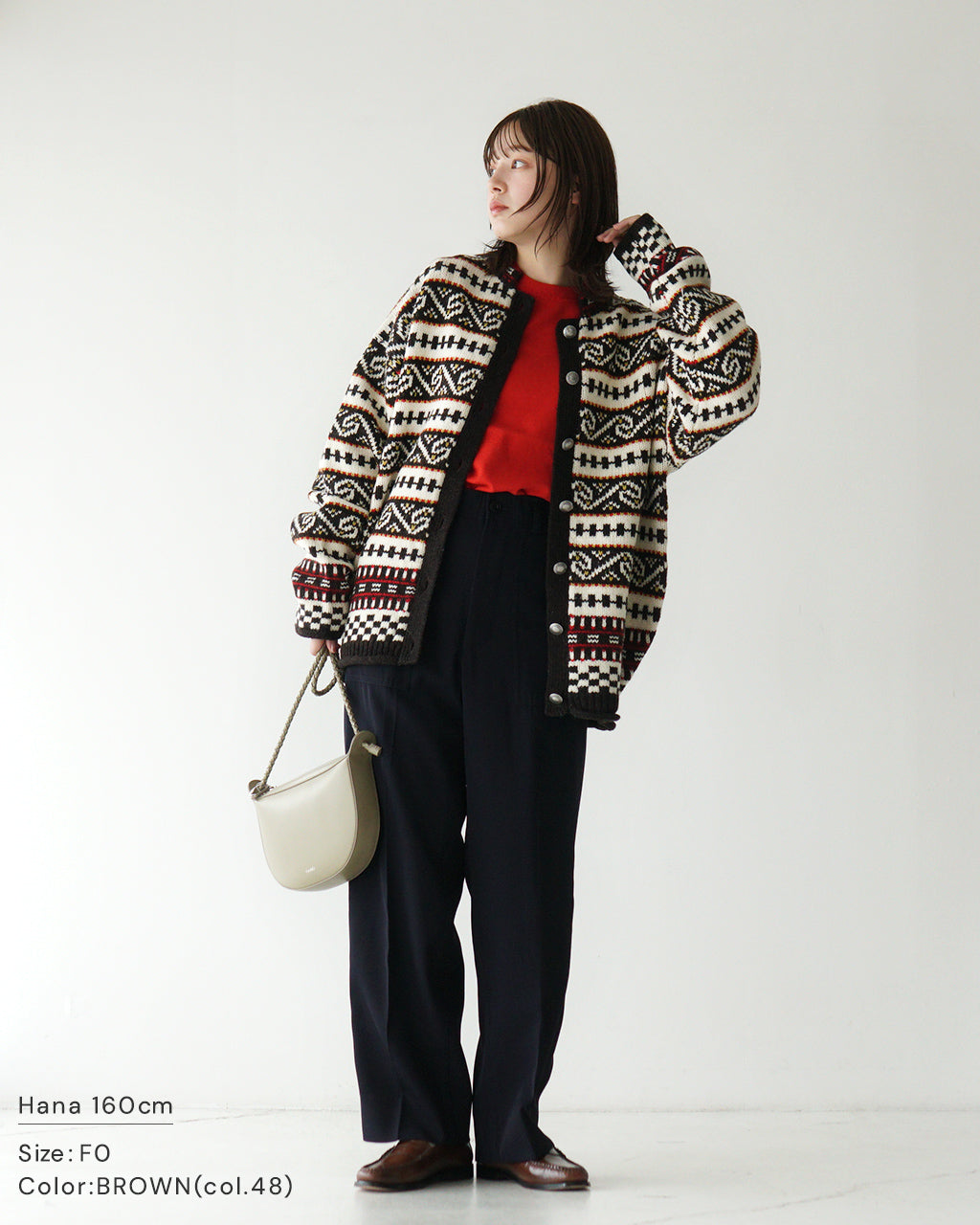 THE SHINZONE シンゾーン カーディガン フェアアイル柄 ニットFAIR ISLE KNIT CARDIGAN 24AMSNI07【送料無料】