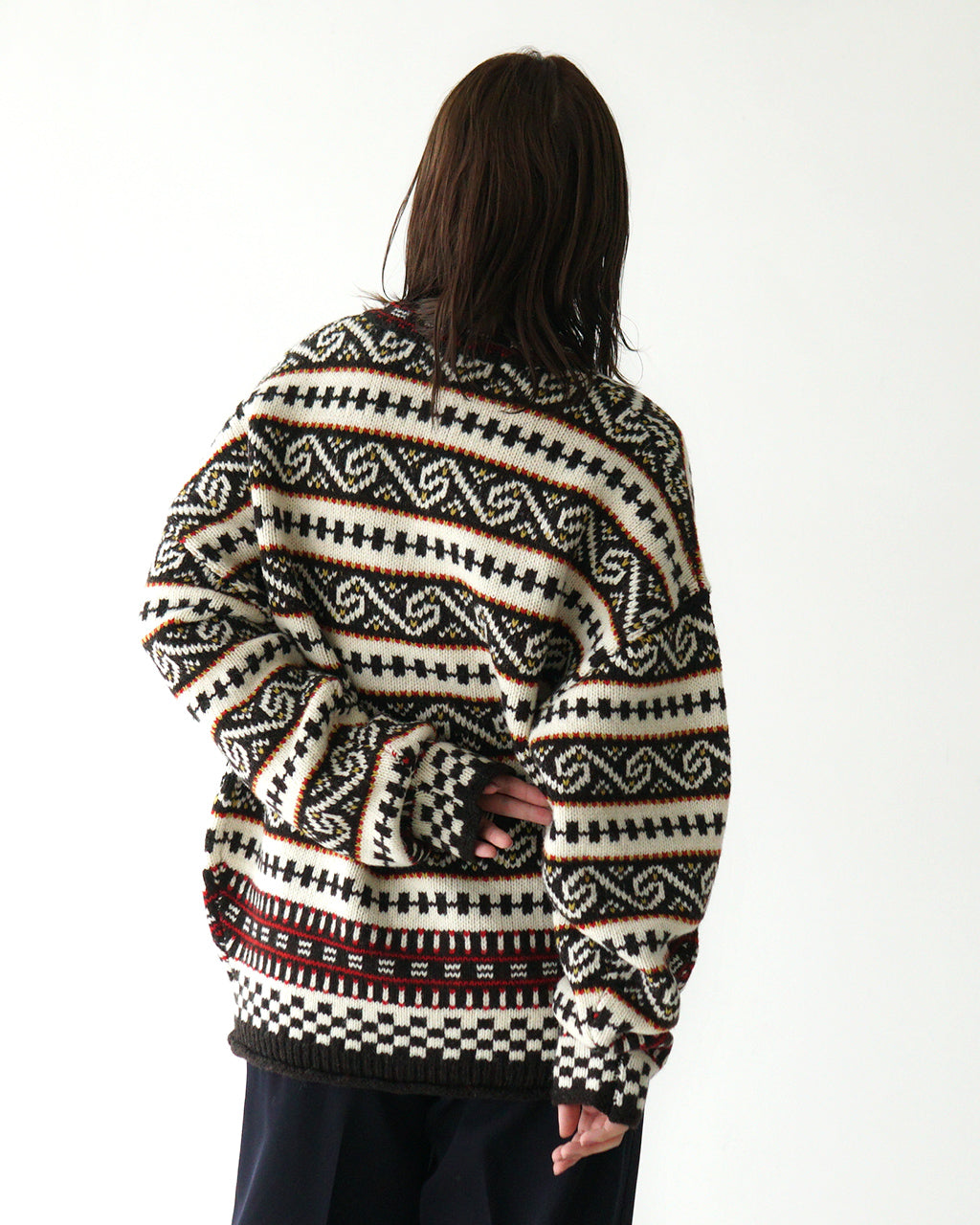 THE SHINZONE シンゾーン カーディガン フェアアイル柄 ニットFAIR ISLE KNIT CARDIGAN 24AMSNI07【送料無料】