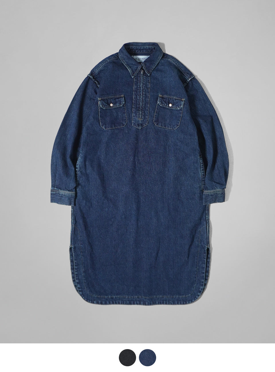 【SALE！30%OFF】THE SHINZONE シンゾーン ハーフジップ デニム ドレス HALF ZIP DENIM DRESS ワンピース 24AMSOP02【送料無料】