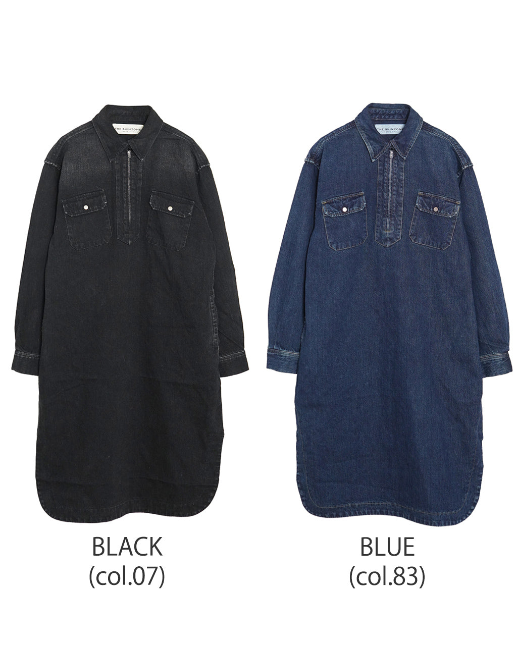 THE SHINZONE シンゾーン ハーフジップ デニム ドレス HALF ZIP DENIM DRESS ワンピース 24AMSOP02【送料無料】