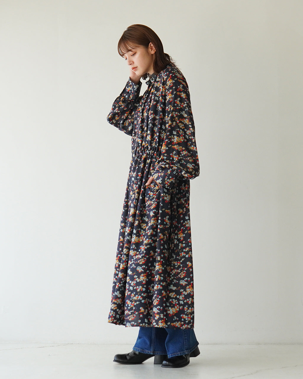 THE SHINZONE シンゾーン ワンピース 花柄 プリント ALYSSUM PRINTED DRESS 24AMSOP03【送料無料】