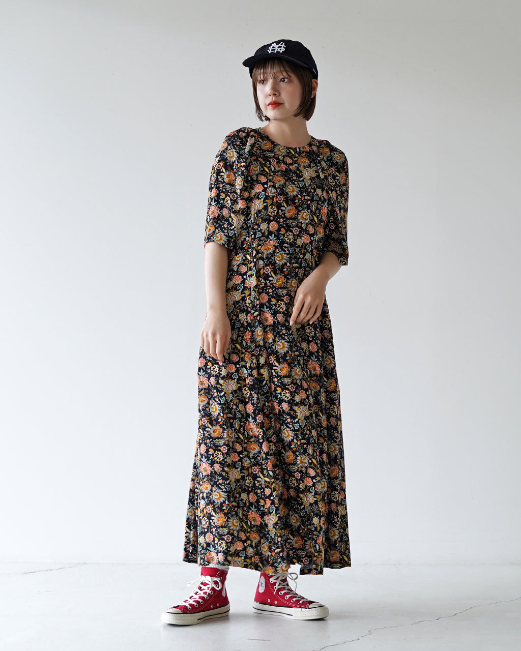 THE SHINZONE シンゾーン オリエンタル フラワー ドレス oriental FLOWER DRESS 花柄 ワンピース レディース  24SMSOP04【送料無料】
