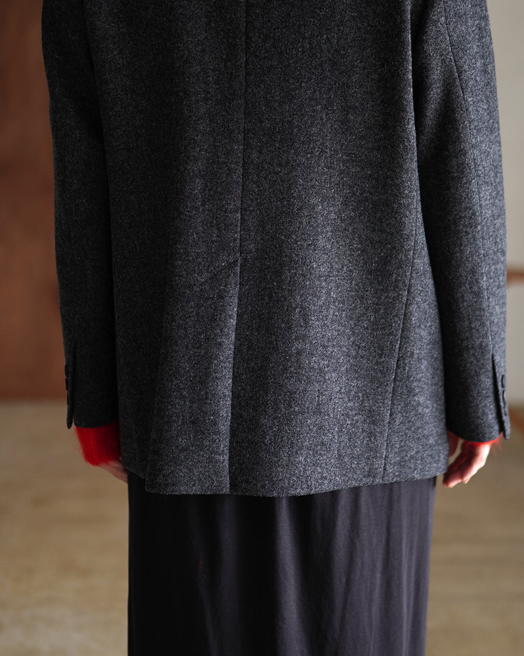 WOOL SINGLE BREASTED JACKET 25AMSJK03