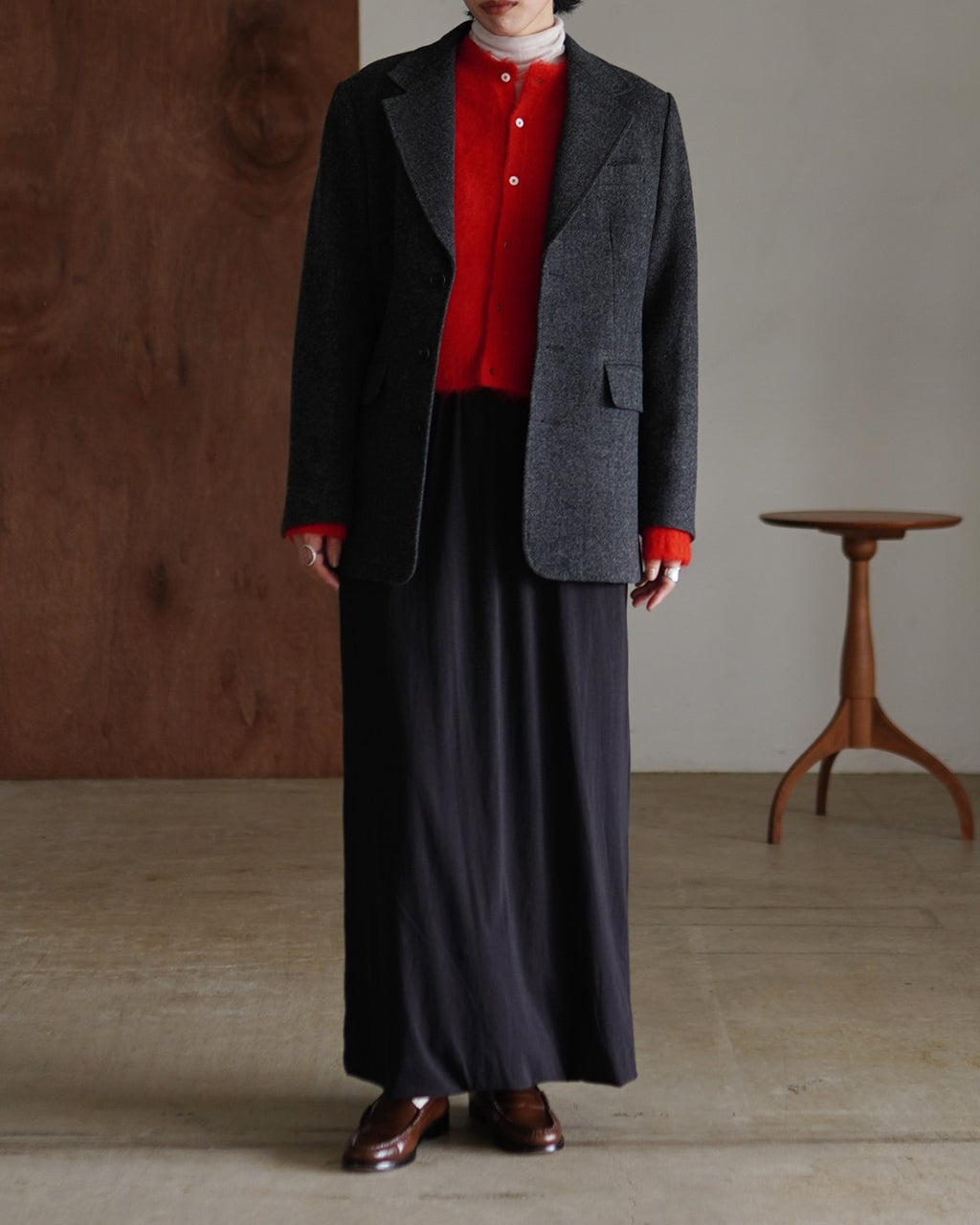 WOOL SINGLE BREASTED JACKET 25AMSJK03