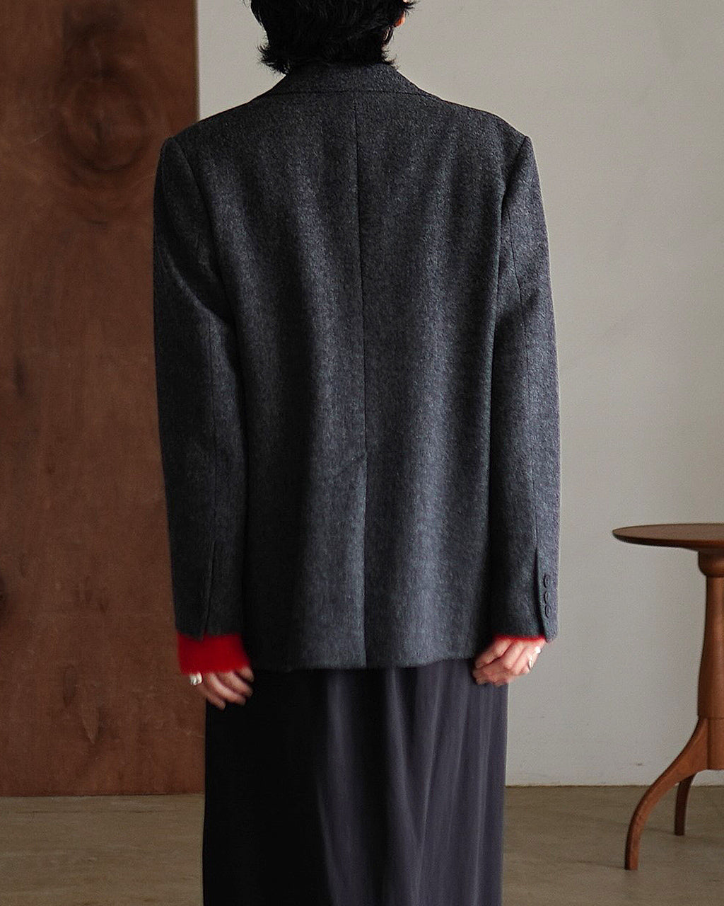 WOOL SINGLE BREASTED JACKET 25AMSJK03